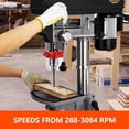 thumbnail image 2 of 15in Floor Drill Press with 7.5A Copper Motor Variable Speed 288-3084 RPM Adjustable Tilting Worktable for Wood and Metalworking, 2 of 7