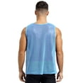 thumbnail image 2 of MSemis Men's Mesh Tank Tops Fishnet See Through Breathable Athletic Sportswear Sky Blue L, 2 of 7