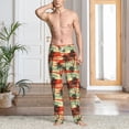 thumbnail image 2 of Susaid Colorful Hawaii Palms Print Mens Pajama Pants Set Sleep & Lounge Pants, PJ Bottoms with Pockets and Button Fly-XX-Large, 2 of 6