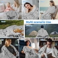 thumbnail image 5 of Grey Butterfly Cooling Blanket,Lightweight Breathable Summer Throw Blanket with Double Sided Cold Effect,Vintage Boho Spring Floral Botancial Picnic Blankets Bed Sheet for Hot Sleepers 40"x60", 5 of 8