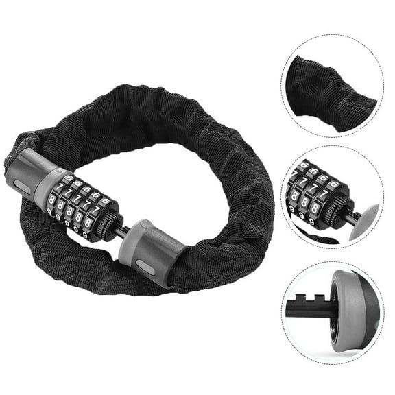 HOMEMAXS Bike U Lock Password Chain Lock Security Chain 90X3.5CM