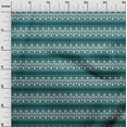 thumbnail image 2 of oneOone Popeline de Coton Vert Sarcelle Foncé Tissu à Rayures et à Blocs Tourbillonnants Tissu pour Robe Tissu Imprimé Tissu au Mètre 56 Pouces de Large, 2 of 4