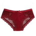 thumbnail image 1 of Gibobby Calzones para mujer sexy Bragas de encaje sexy para mujer Bragas de para mujer Ropa interior de encaje(Vino,M), 1 of 4