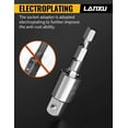 thumbnail image 3 of Tool Gift for Man, 3-Piece Power Drill Sockets Adapter Sets, 360°Rotatable Hex Shank Impact Driver Socket Adapter, Socket to Drill Adapter 1/4" 3/8" 1/2" Impact Driver Adapter, 3 of 6