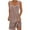 Brown, variant on Mini Dresses for Women 2024 Plus Size Comfort Solid Color Pocket Sleeveless V-Neck Dress