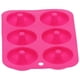 thumbnail image 4 of Molde para donas de 6 rejillas, molde redondo de silicona para pastel de chocolate, molde para pan, bandeja para hornear, accesorio, rojo rosa, 4 of 14