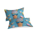 thumbnail image 2 of 3D Ice Cream Printed Comforter Cover Set Children Adult Unique Design Bedding Set Bedroom Decor,California King (98"x104"), 2 of 5
