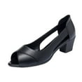 thumbnail image 2 of Zapatos de mujer Casual Slip-on Moda Resistente al desgaste Antideslizante Grueso Tacón medio Peep Toe Sandalias Wmkox8yii  nm654, 2 of 9