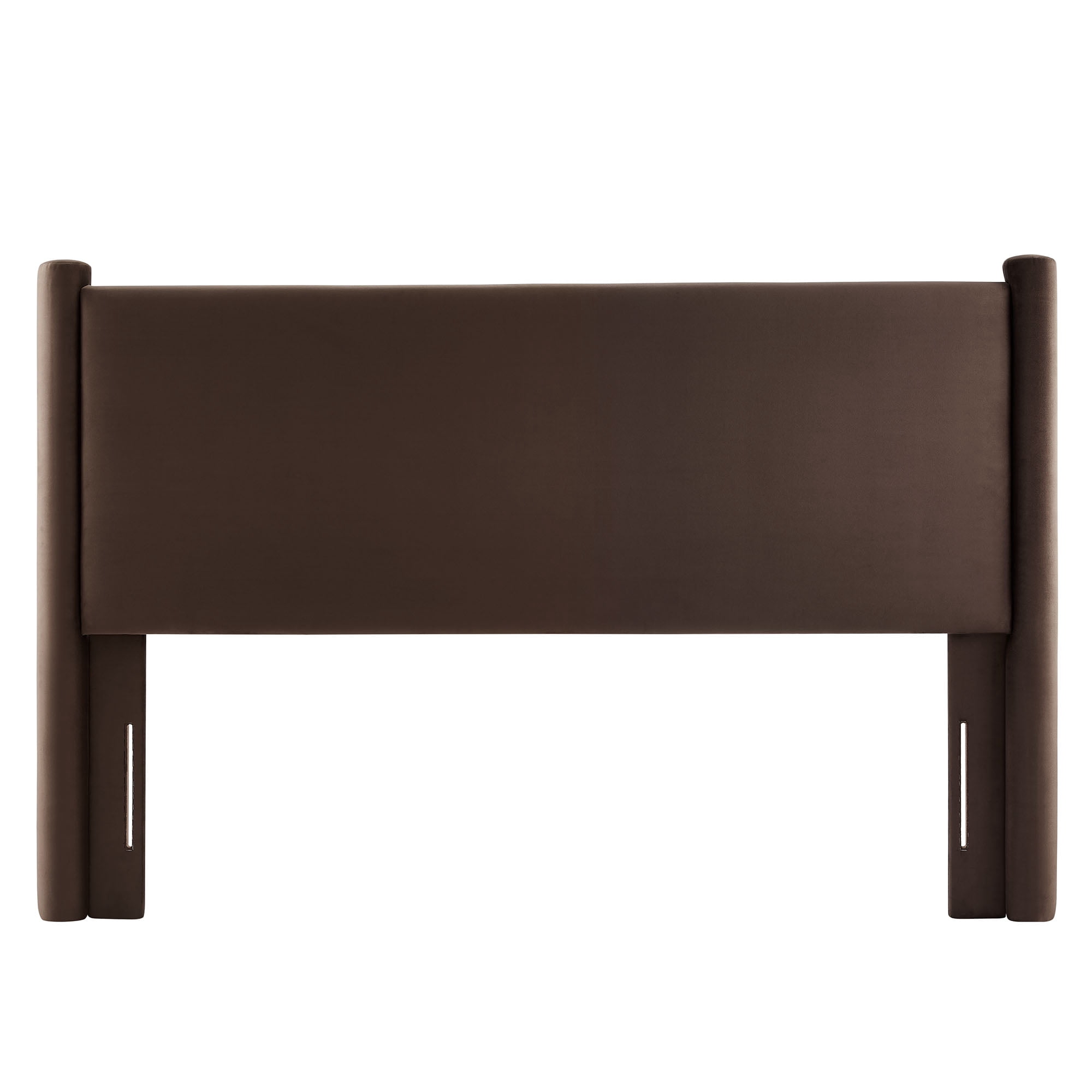 Headboard, Queen, Brown, Velvet, Hotel Bedroom, Modern Contemporary, HB38162