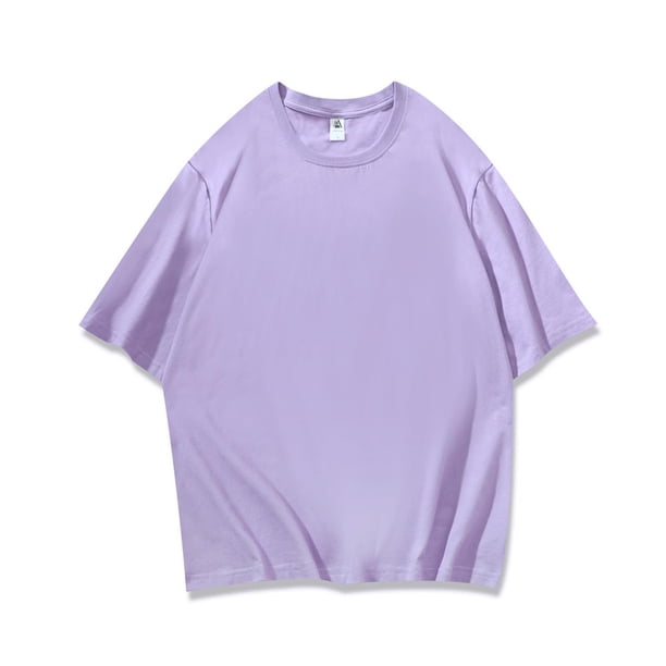 pstuiky camisetas de hombre, Camisa informal de manga corta con cuello redondo y estampado de cera lavada de color liso para hombre camisas casuales para hombre xl