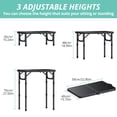 thumbnail image 4 of Mesa plegable de camping VINTEAM portátil de altura ajustable, 4 of 8