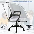 thumbnail image 3 of Dkelincs Mesh Office Chair Computer Desk Chair with 360° Casters & Armrest, White, 3 of 7
