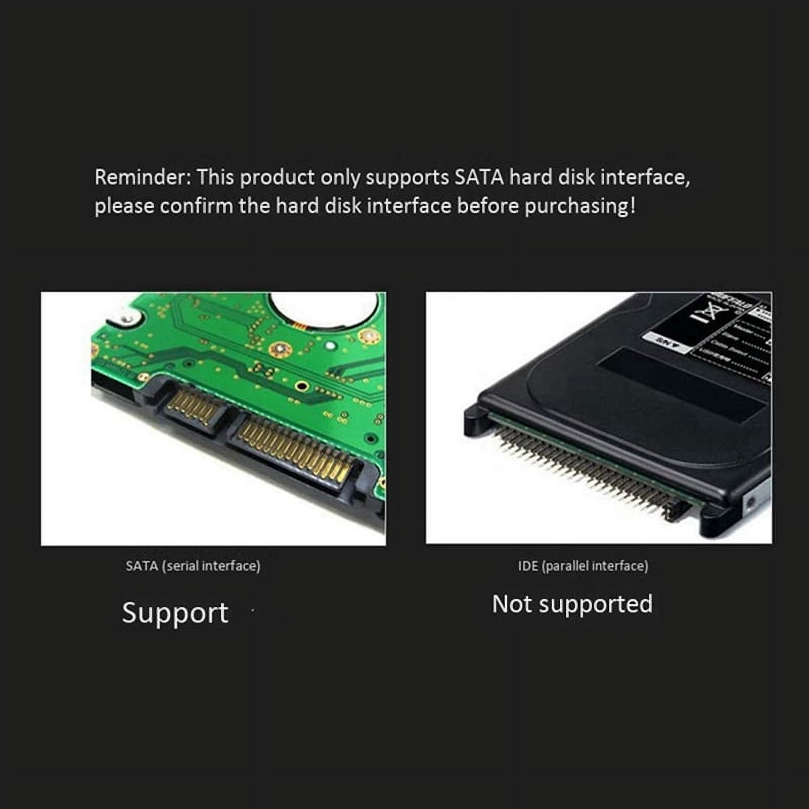 4X USB 3.1 Mobile Hard Disk Box 2.5 Inch Hard Disk Box SSD Enclosure Support 15mm Hard Drive for Computer Notebook