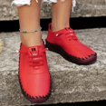 thumbnail image 7 of KINODAY Solid Color Casual Shoes  Lace Up Low-top Soft-sole Shoes  Light & Comfy Women‘s Walking Shoes, 7 of 7