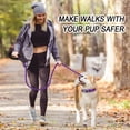 thumbnail image 5 of BARKBAY Dog Leashes for Large Dogs Heavy Duty Dog Leash 2 Pack 5 FT with Comfortable Padded Handle Highly Reflective Threads for Medium Large Dogs Walking Training Running (5FT-1/2,Purple+Black), 5 of 9