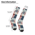 thumbnail image 5 of Easygdp Patchwork In Country Style Soccer Socks Sport Knee High Socks Calf Compression Athletic Socks for Men and Women, 5 of 9