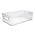 thumbnail image 2 of Cheers.US Refrigerator Organizer Bins, Organizer Bins Stackable Fridge Organizers with Cutout Handles for Freezer, Kitchen, Countertops, Cabinets - Clear Pantry Food Storage Rack, 2 of 7