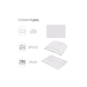thumbnail image 3 of Juego De Sabanas Matrimonial Egipcian Premium 2,800 Hilos 4 pzs BLANCO, 3 of 4