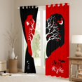 thumbnail image 3 of Homewish Romantic Love Tree Black Out Curtains for Couple, Black Red Love Heart Curtains Pack of 2 (42x63 Each), Valentines Day Bedroom Curtains, Window Curtains Bedroom Decor, 3 of 6