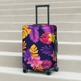 thumbnail image 6 of Rateoe Purple Flower Printed Luggage Cover, Suitcase Protector Fits 18-32 Inch Luggage-Small, 6 of 7