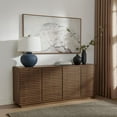 thumbnail image 5 of Render 4-Door Fluted Sideboard Cabinet TV Stand in Walnut, 5 of 10