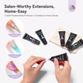 thumbnail image 6 of SAVILAND Hema-Free Poly Gel Nail Kit: 6 Colors 28-Day Lasting Poly Gel, Fine Shimmer Pink Blue Purple Poly Extension Gel Nail Kit, Nourishing Nail Extension Enhancement, 6 of 7