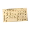thumbnail image 3 of Tablero de madera Braille Tablero de enseñanza de la enseñanza de la enseñanza Equipo educativo con puntos elevados para adultos principiantes para, 3 of 9