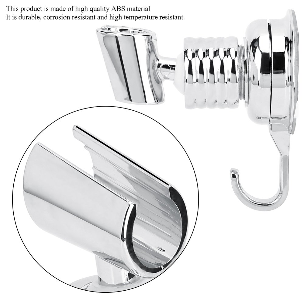 EOTVIA Shower Holder For Shower Head,Shower Head Holder Suction Cup With Hook Universal