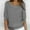Gray, variant on CALAFEBILA Waffle Knit Sweaters for Women,Juniors Winter Half Sleeve Crew Neck Solid Color Fashion Casual Versatile Pullover Tops