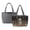 Black - Skull Daisy Moon, variant on ZUXONGSY Kentucky Horse Racing Print Quilted Reversible Tote Satchel for Women, Large Capacity Handbag with Multi-Pocket, Lightweight Shoulder Bag Top Handle for Travel, Work & Daily Use, Gray