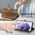 thumbnail image 5 of Nalacover Case for Samsung S23 Plus,with RFID Blocking Card Slot Holder, Magnetic Flip Folio Purse Case, PU Leather Zipper Handbag with Detachable Lanyard Strap for Samsung Galaxy S23 Plus,Brown, 5 of 12