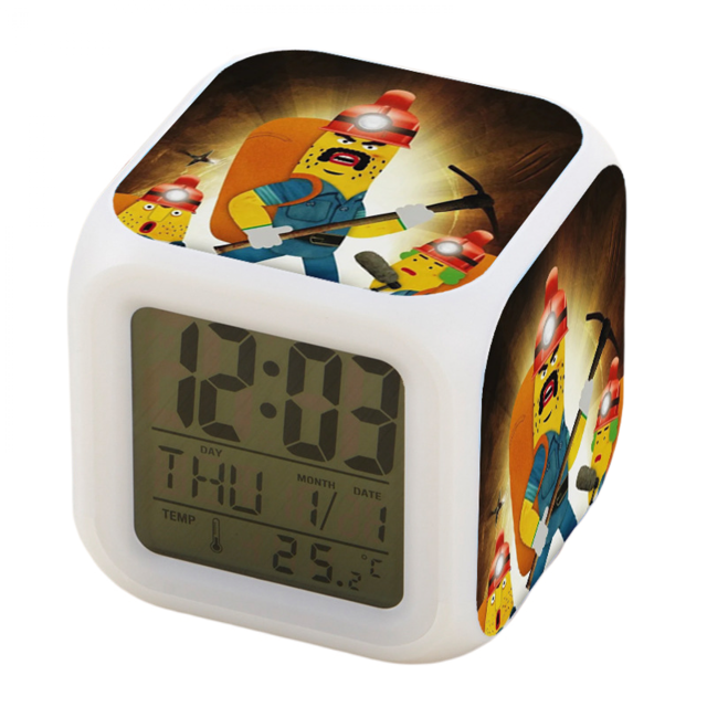 JUSTUP Alarm Clock for Kids Room, LED Digital Bedroom Alarm Clock Easy