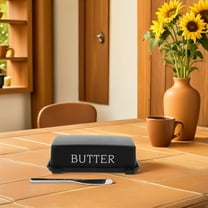 LOLIPPYY Airtight Butter Dish with Lid Plastic Butter Keeper Container for Refrigerator Storage