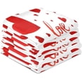 thumbnail image 4 of GZHJMY Valentine's Day Love Heart Kitchen Dish Towel 6 Pack, Soft Absorbent Reusable Hand Towel Washable Tea Towels for Home Kitchen Bar Table Decor, 28 x 18 Inch Washcloths Decorative Towels, 4 of 7