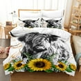 thumbnail image 1 of 3D Digital Printing Yak Series Quilt Cover Pillowcase Bedding Three-Piece Set a19 180*200, 1 of 2