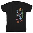 thumbnail image 6 of Minecraft Art With Puff Print Boy's Black T-shirt-XS, 6 of 7