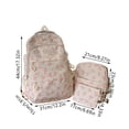 thumbnail image 2 of Bow Backpack, Coquette Backpack for Women, Bow Shoulder Bag 3PCS Set, Cute Large Capacity Versatile Rucksack, 2 of 8