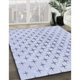 thumbnail image 3 of Ahgly Company Machine Washable Indoor Rectangle Transitional Lavender Blue Area Rugs, 3' x 5', 3 of 7