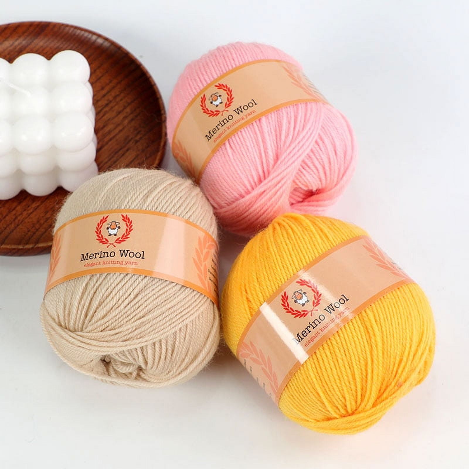 100% Merino Wool Yarn 10 Pack by Yonkey Monkey - Orange Red 222