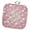 Pink, variant on 3dRose, Pretty Sparkly Silver and Aqua Hearts and Confetti Pattern, 8x8 Potholder