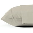 thumbnail image 5 of Color Sense 100% Cotton Percale Pillowcases – Breathable, Lightweight, Hotel-Quality - Cool & Crisp, Beige, King, 5 of 8