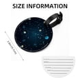 thumbnail image 5 of Constellation 2pcs PU Leather Round Bag Tags with Privacy Cover and Name ID Tag - Suitcase Tags for Travel Luggage, Handbags, Backpacks, School Bags, 5 of 6
