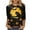 ZQR4-Multicolor, variant on VKOYWKM Halloween Shirts for Women 3/4 Sleeve Funny Pumpkin Graphic T Shirt Crew Neck Loose Vintage Tops Halloween Spooky Print Tees