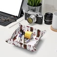 thumbnail image 6 of Valet Tray, Wine Glasses and Bottles Prints Faux Leather Desk Tray Vanity Tray Night Stand Organizer Catch All Tray Key Bowl for Entryway Table, Elegant Valet Tray Storage for Men Women, 6 of 7