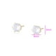 thumbnail image 2 of Clásicos Aretes Broquel Cristal Swarovski Dama Oro Laminado dorado Unitalla, 2 of 7