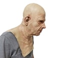 thumbnail image 3 of Anciano De Halloween Halloween Old Grandpa Full Mask Old Man Grandma Headgear Disfraz de fiesta (A), 3 of 6