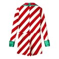 thumbnail image 6 of YIZYIF Kids Girls Candy Cane Costume Christmas Party Dancewear Long Sleeve Shiny Sequins Striped Leotard A Red 6, 6 of 7