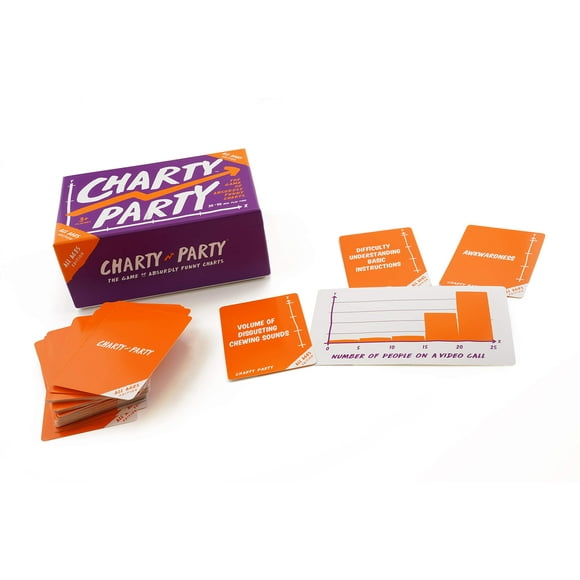 Charty Party: Edición para todas las edades - Juego matemáticamente humorístico - Para 3 o más jugadores - Tiempo de juego de 30 a 90 - Juego de cartas para aulas, familias e incluso tu abuela