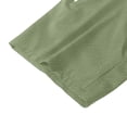 thumbnail image 4 of Glisme Pants For Men Solid Color Elastic Waist With Drawstring Summer Quick Dry Men Casual Trousers Size L Army Green, 4 of 4