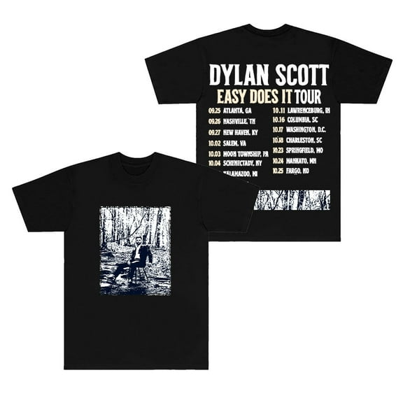 Dylan Scott Easy Does It Tour Merch T-Shirts Streetwear Tops Women Men Fashion Short Sleeve Tee